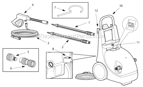 Part Location Diagram of PM037201AV Campbell Hausfeld Gun